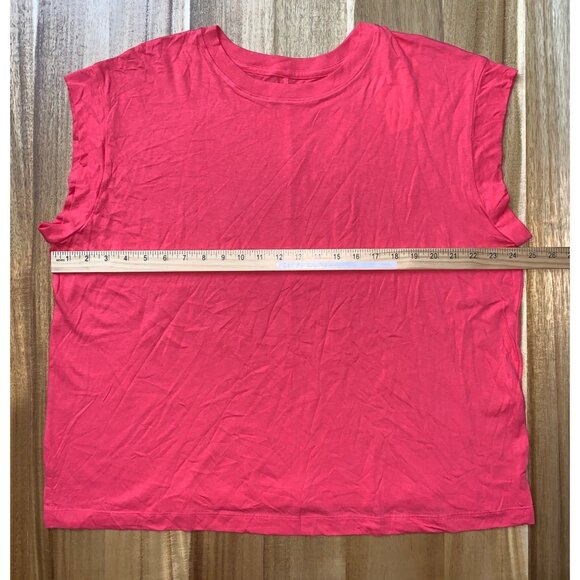 A New Day Womens Plus Size Casual Summer Coral Relaxed Fit T-Shirt Size XXL - Picture 10 of 15